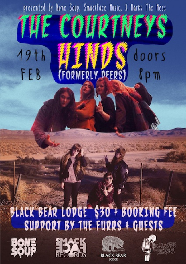 In Words: The Courtneys + Hinds + The Furrs @ Black Bear Lodge, 20.02.2015