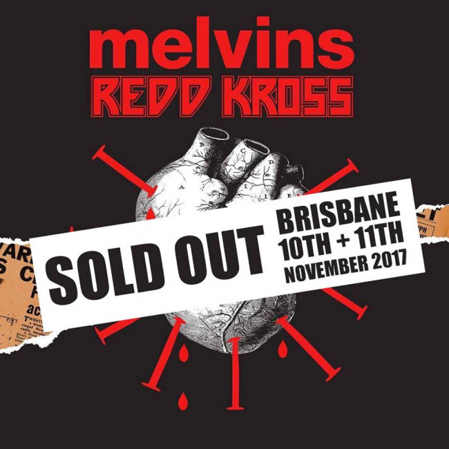 The Melvins + Red Kross @ Crowbar, Brisbane, 10.11.2017