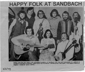 happy folk at Sandbach