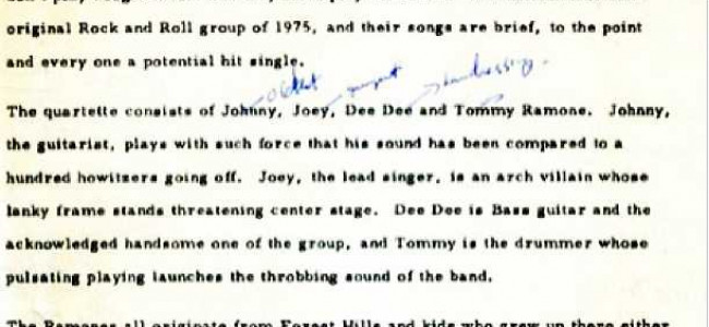 R.I.P. Tommy Ramone 1952-2014