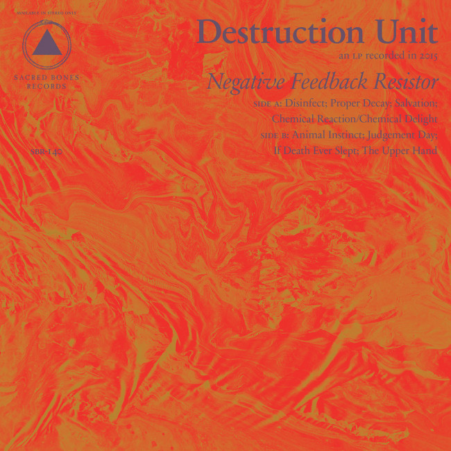 Destruction Unit – Negative Feedback Resistor (Sacred Bones)